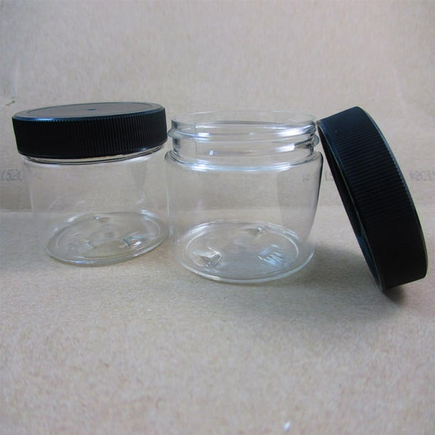 16 oz PET Plastic Clear Containers Jars w/ Lined Cap You Pick Lot & Color 16 oz PET Plastic Clear Containers Jars w/ Lined Cap You Pick Lot & Color